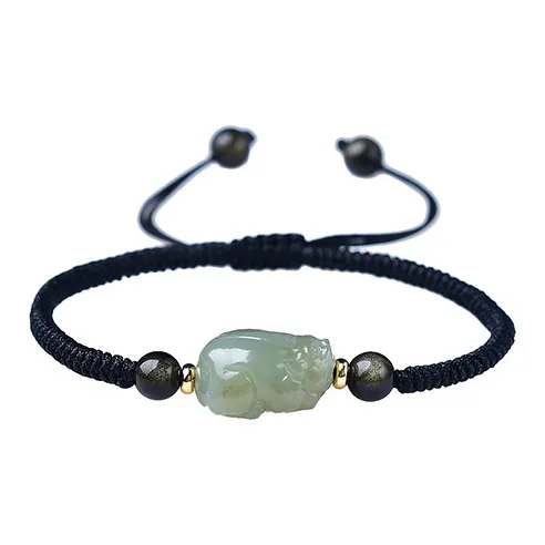 DAISY BEAUTY Bracelets Pale Greenish White Jade Unisex-0