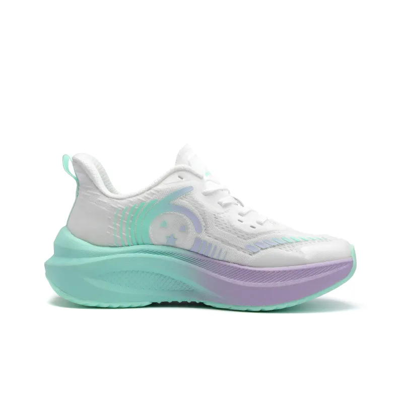 HUITENG Running Shoes Unisex Low Top Aurora Blue/Flame Red/Glacier White/Starry Black/Starry Pink-1