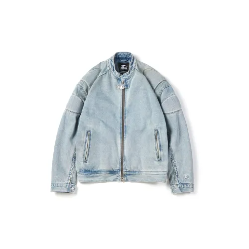 STARTER Denim Jackets Men Light Blue