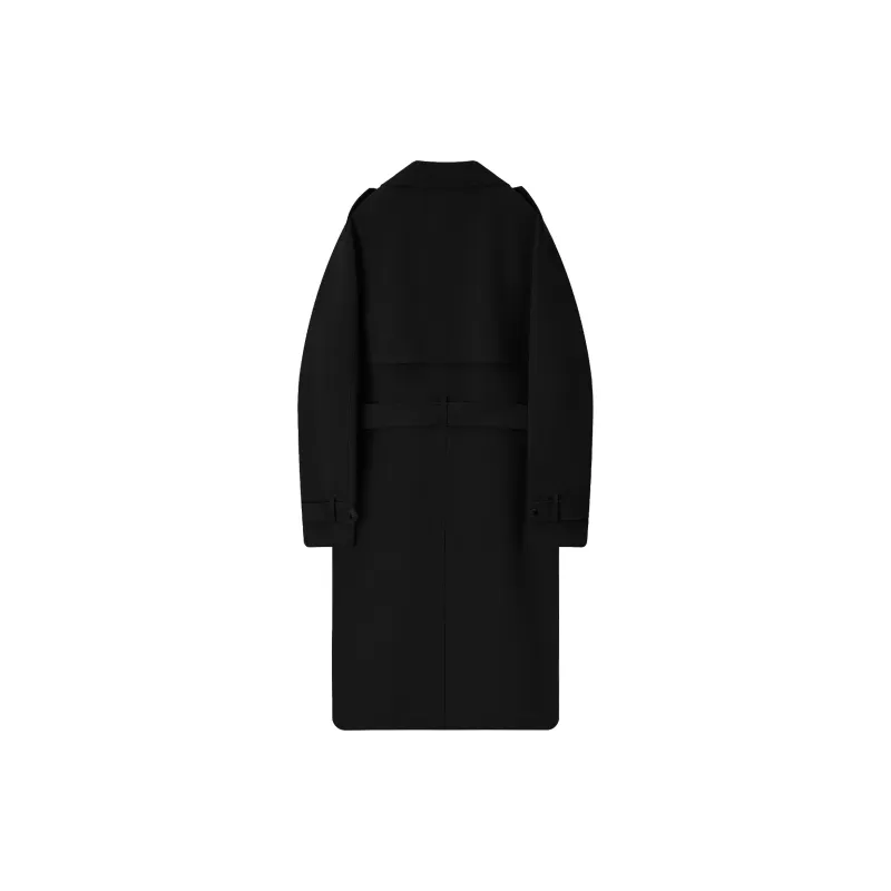 A.B.X Mid Length Spring Trench Coat Unisex-4