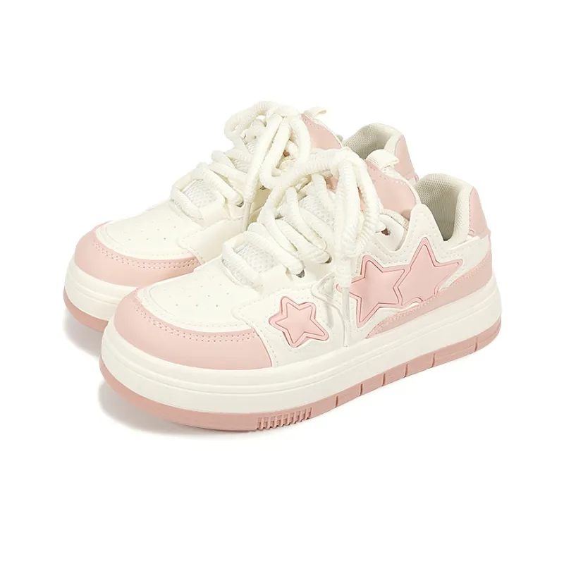 SNXR Water-Resistant Cushioning Wear-Resistant Low-Top Skateboard Shoes Women's Pink-3