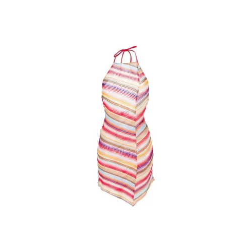 MISSONI Striped Crochet-knit Beach Dress