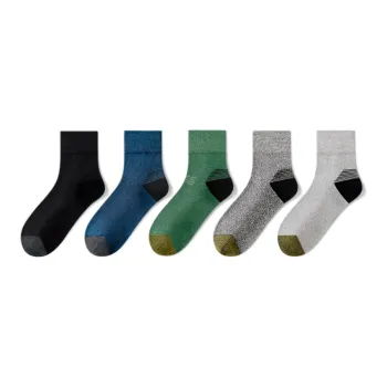 LUOLIAN Mid Calf Socks Men's 5 Pack