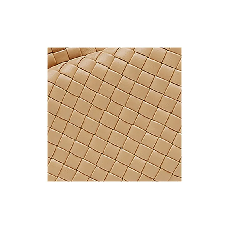 Bottega Veneta Cow Leather Clutch Handbag Women's Apricot-2