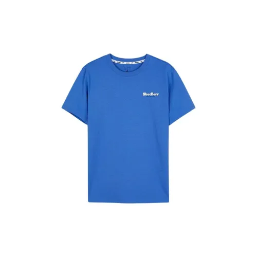 Skechers T-Shirts Unisex Cyan Blue/01EZ