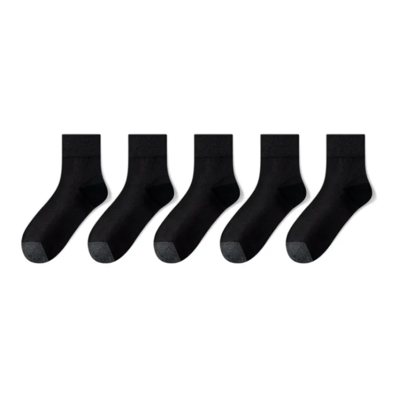 LUOLIAN Mid Calf Socks Men's 5 Pack-25