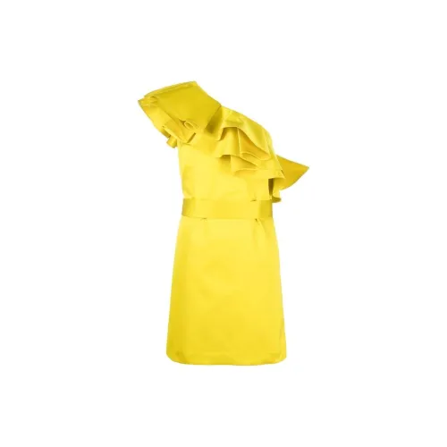 PAROSH Short-Sleeved Dresses Women's Goldfinch Yellow