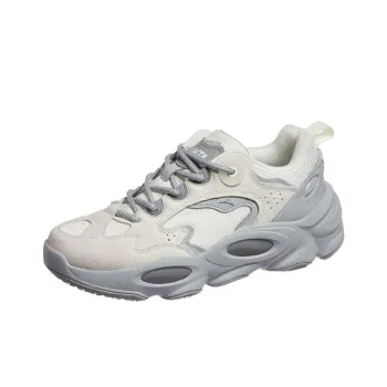 Anta Super Body Cushioning, Wear Resistant Low Top Casual Shoes Men's White Gray