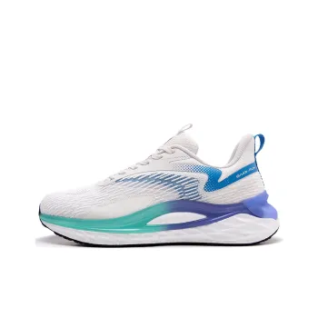 SAIQI Low Top Running Shoes Men's Pearl White