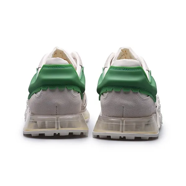 PARDASAUL Men's Casual Shoes Men Low Top Dark Green/Orange/White-14