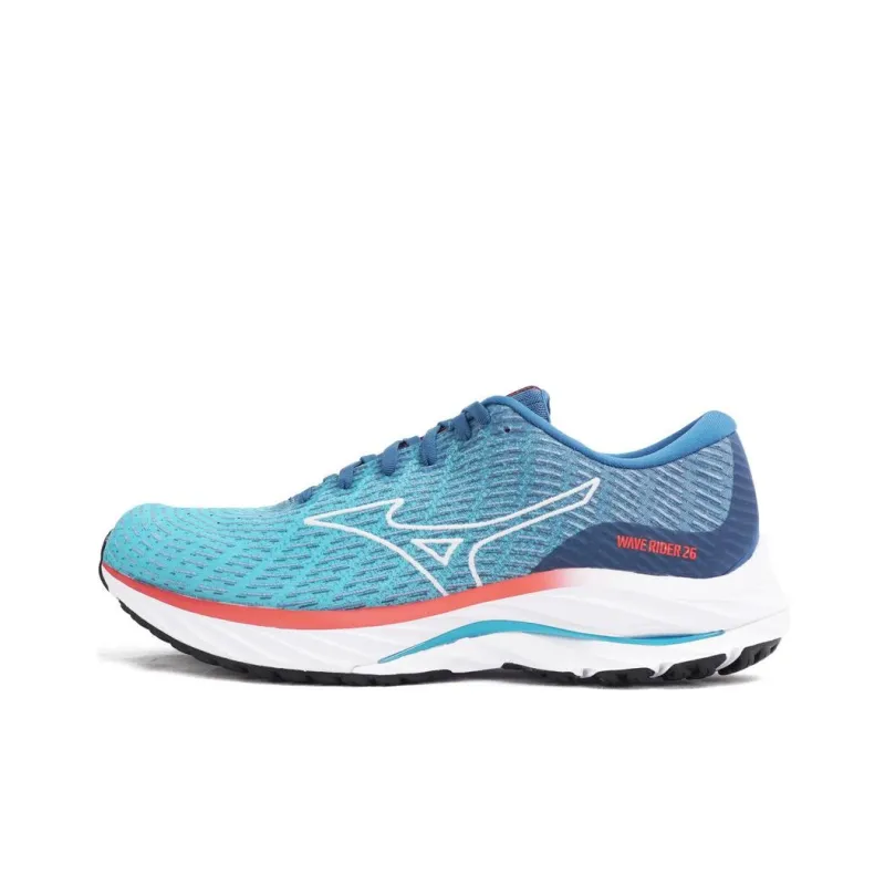 Mizuno Wave Rider 26 4E Wide 'Maui Blue Fiery Coral'-0