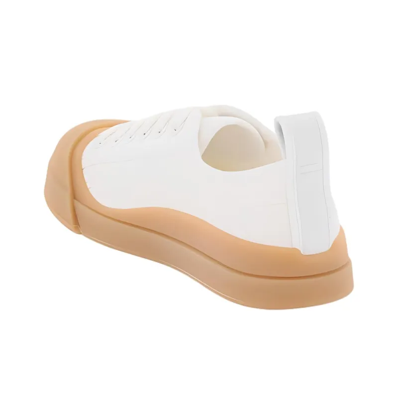 Bottega Veneta Low Top Canvas Shoes Women's White-3