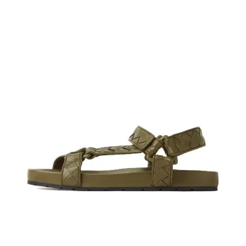 Bottega Veneta Trip Beach Sandals Men's Green
