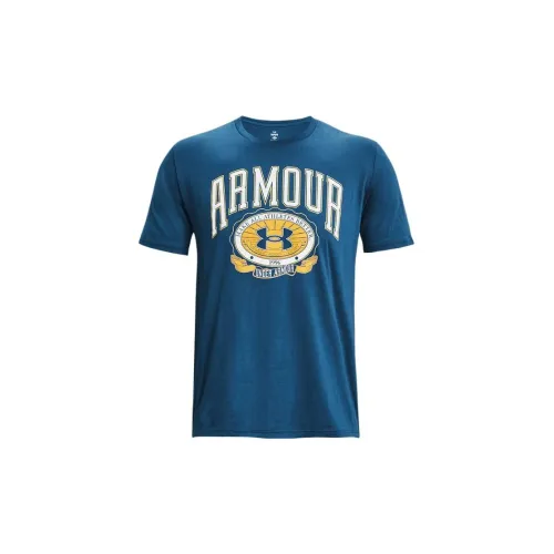 Under Armour Collegiate T-Shirts Men Navy Blue