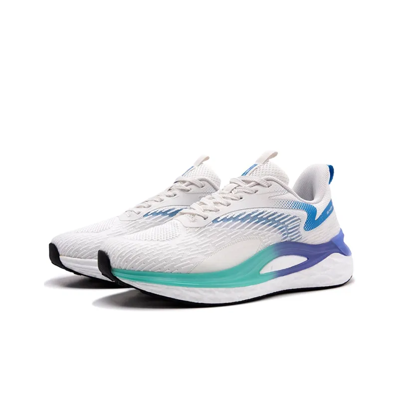 SAIQI Low Top Running Shoes Men's Pearl White-2
