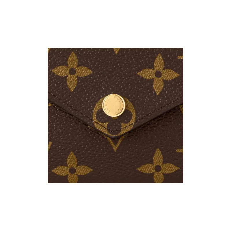 LOUIS VUITTON Victorine Wallet Monogram Brown Lining-5