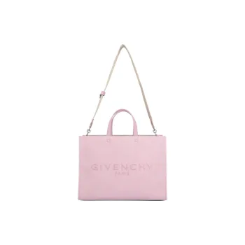 GIVENCHY Cotton Tote Bag Shopping Bag Shoulder Bag Crossbody Bag Handbag Medium Size Women's Pink