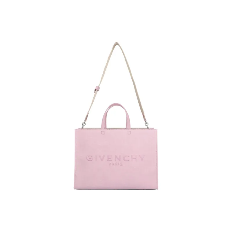GIVENCHY Cotton Tote Bag Shopping Bag Shoulder Bag Crossbody Bag Handbag Medium Size Women's Pink-0