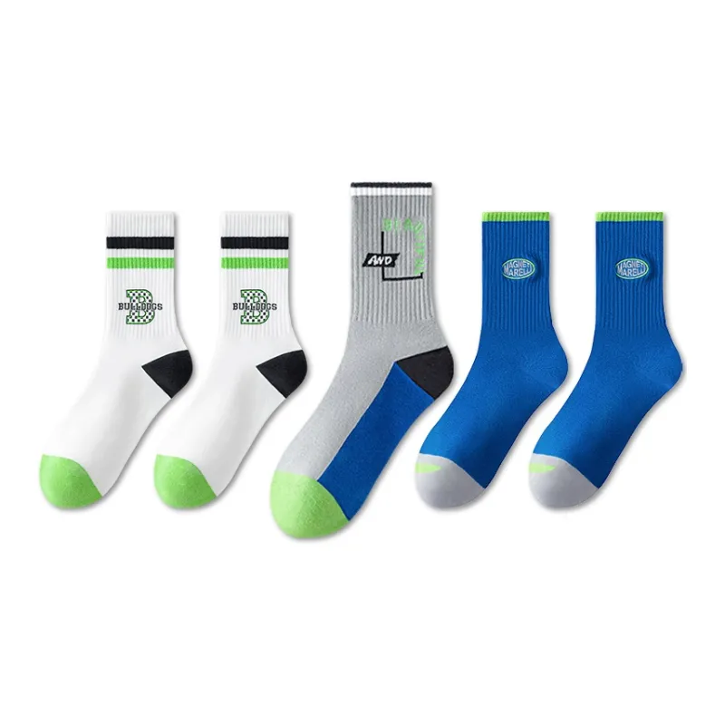 LUOLIAN Mid Calf Socks Men's 5 Pack-10