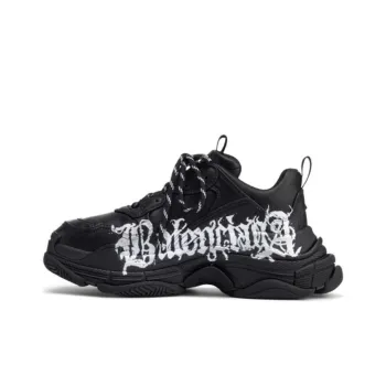 Balenciaga Triple S Diy Metal Artwork Black