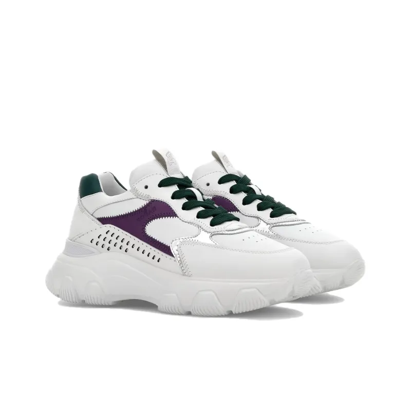 HOGAN Hyperactive Round Toe Lace-Up Sneakers Women's-2