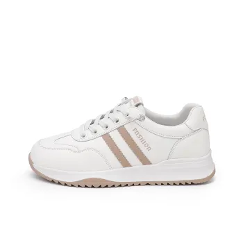BAIJIHONG Slip Resistant, Abrasion Resistant, Lightweight, Height Increasing Low Top Casual Shoes 4cm Women's