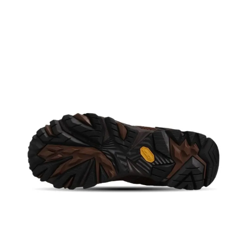 MERRELL Moab FST 2 Mid GTX Cushioning Wear-Resistant Low-Top Outdoor Shoes Men's Black Brown-4