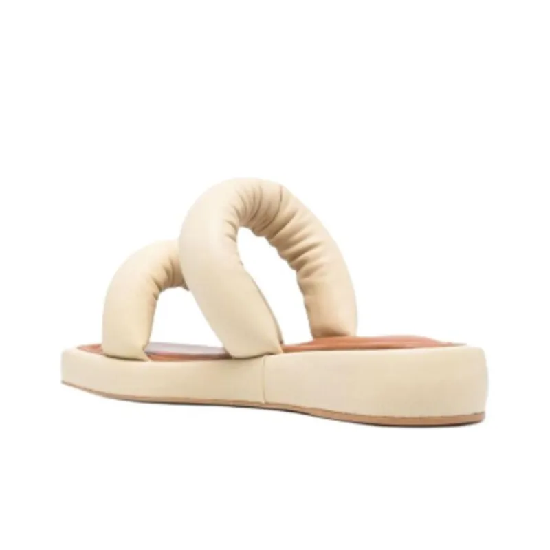 REJINA PYO Slide Slippers Women's Beige-4