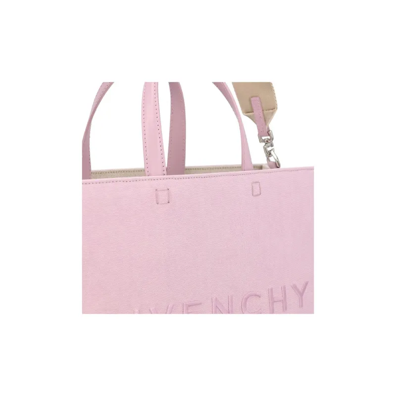 GIVENCHY Cotton Tote Bag Shopping Bag Shoulder Bag Crossbody Bag Handbag Medium Size Women's Pink-6