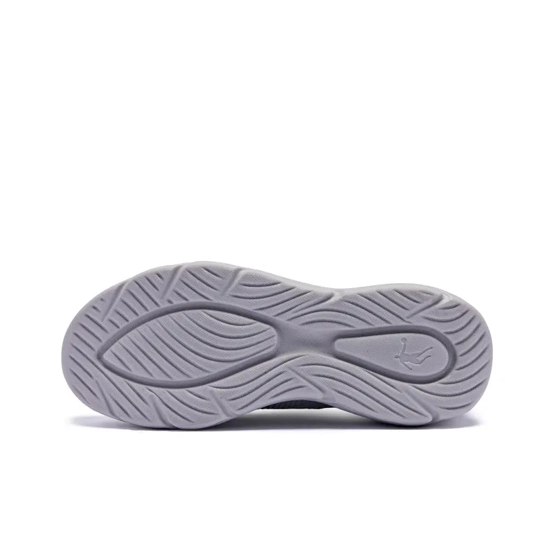 QIAODAN Anti-Slip Wear-Resistant Breathable Lightweight Low-Top Running Shoes Men's Gray-4