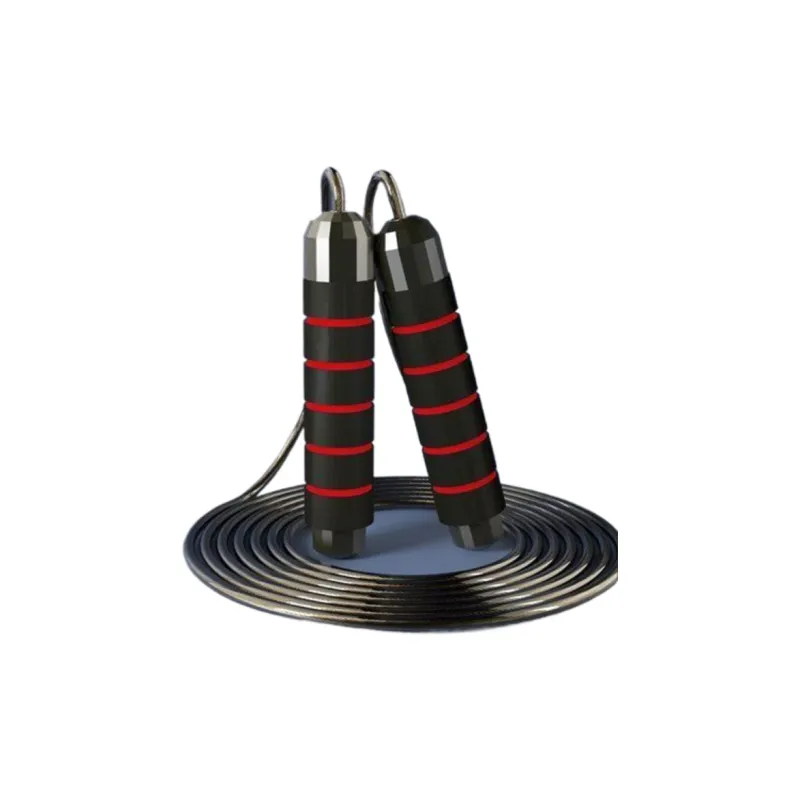 Ph.D. Research Casual Entertainment Non Countable Jump Ropes Adults Cord PVC Steel Wire 3m Black Red-5