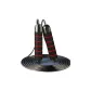 Dual Bearings-Black Red,[Slim Steel Rope]Weight Capacity 340g, Includes Storage Bag