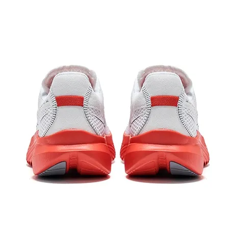 Saucony Kinvara 14 Cushioned Slip Resistant Low Top Training Running Shoes Women's White Red-3