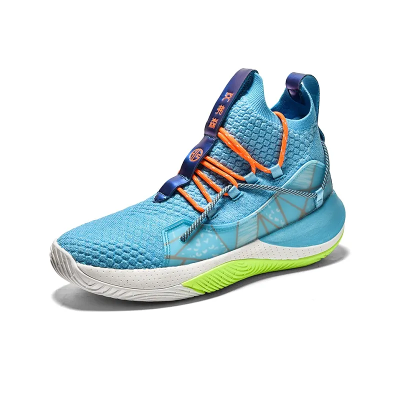 IVERSON Wear resistant And Lightweight High Top Acalanatha Basketball Shoes Unisex Blue-1
