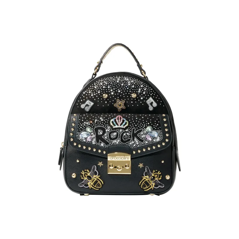 Braccialini Synthetic Material Backpack Women's Black-0