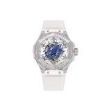 HBR996-White Case White Strap