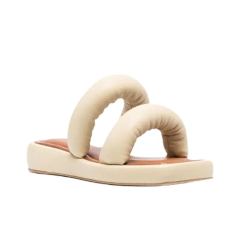 REJINA PYO Slide Slippers Women's Beige-2