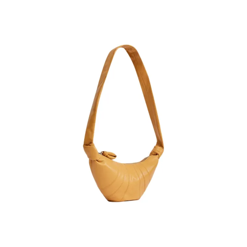 Lemaire Soft Leather Croissant Bag, Portable Crossbody Bag, Shoulder Bag Unisex Butter-2