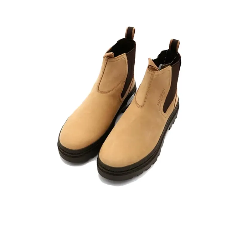 Palladium Short Chelsea Boots Unisex Brown-1