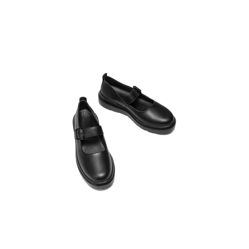 Ecco Casual Single Shoes 4.5cm Women's Black-4