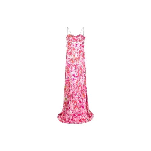 NATASHA ZINKO Tulip-print Maxi Slip Dress