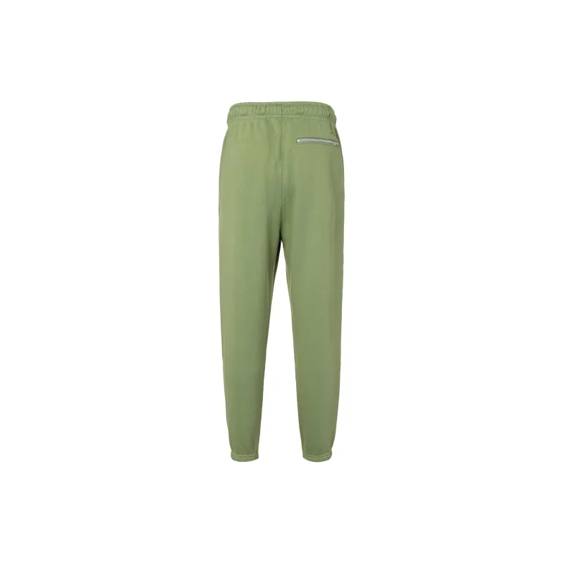 Jordan Wordmark Knitted Sweatpants Men Light Olive Yellow-1
