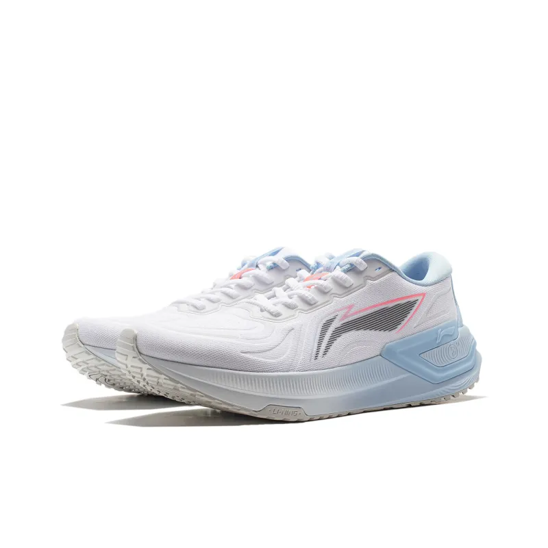 LiNing YueYing 3.0 Cushioned Wear-Resistant Breathable Low-Top Running Shoes Men's White Blue-2