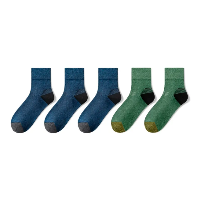 LUOLIAN Mid Calf Socks Men's 5 Pack-15