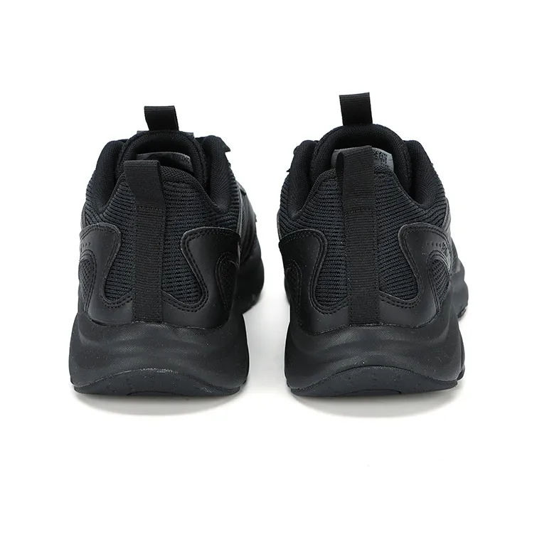 PEAK Cushioning Lightweight Rebound Low Top Running Shoes Men's All Black-6
