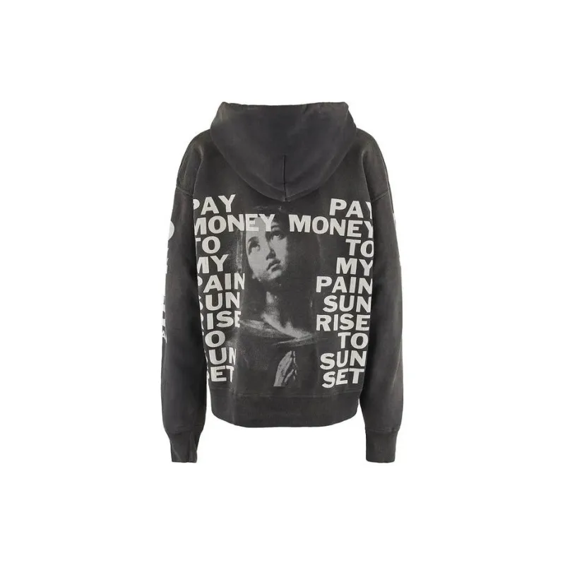 SAINT Mxxxxxx Burned Money Print Pullover Hoodie-1