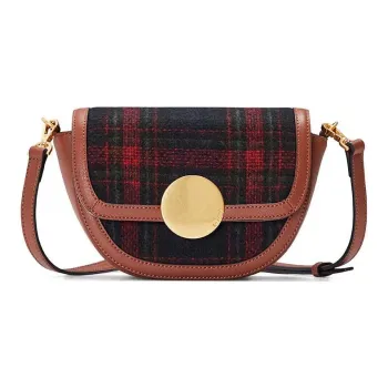 ORYANY Leather Saddle Bag Shoulder Bag Crossbody Bag Women's Toffee Color