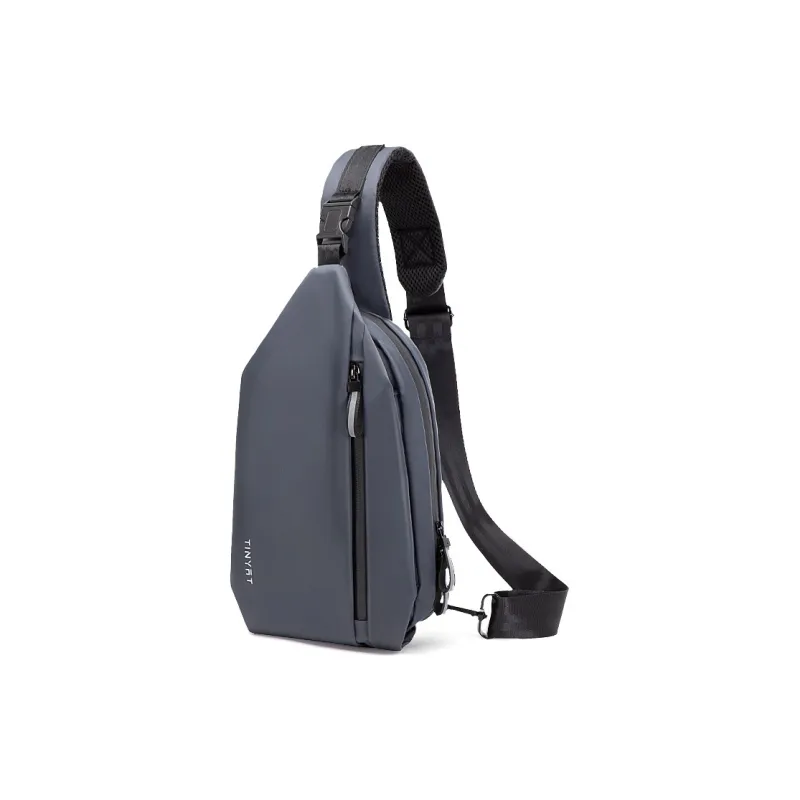 TINYAT Polyester Sling Bag Small Size Unisex Black/Gray-5