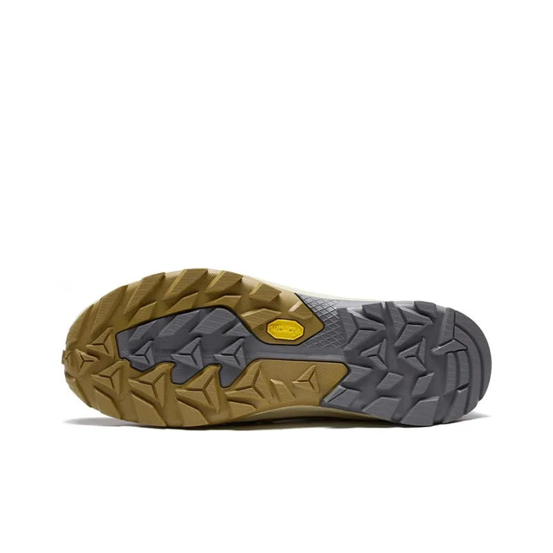 Jack Wolfskin Waterproof And Breathable High-Top Trekking Shoes Men's Gray Yellow-4