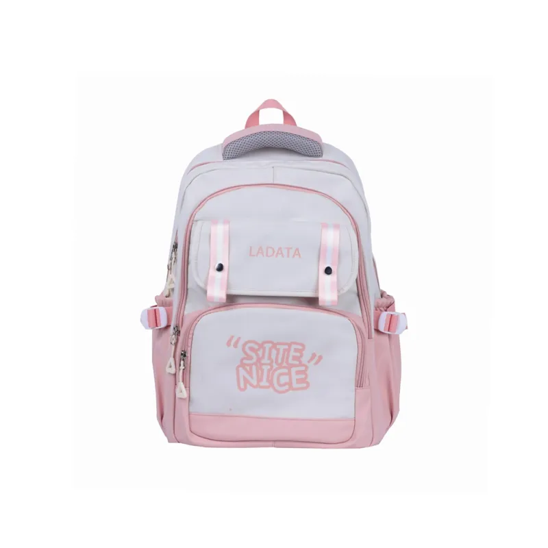 BALANG Nylon Laptop Backpack Regular Unisex _Nsec Red/Black/Blue/Green/Light Pink-12